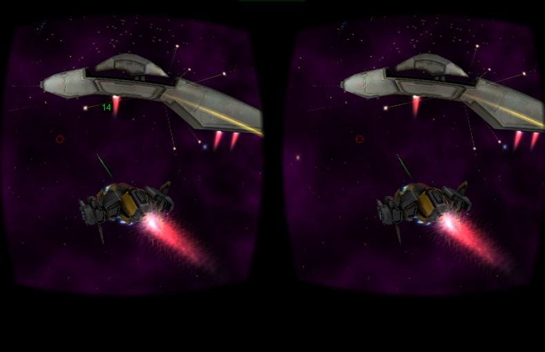 screenshot 1 Cardboard 3D VR Space FPS game content image
