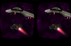  Cardboard 3D VR Space FPS game: Скриншот